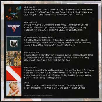 6CD/Set di cofanetti Van Halen: The Studio Albums 1978 - 1984 LTD