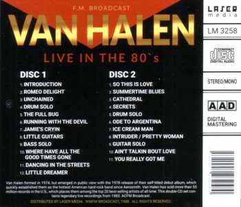 2CD Van Halen: Live In The 80's
