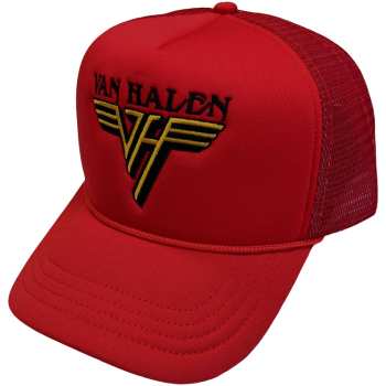 Merce Van Halen: Van Halen Unisex Mesh Back Cap: Text & Yellow Logo