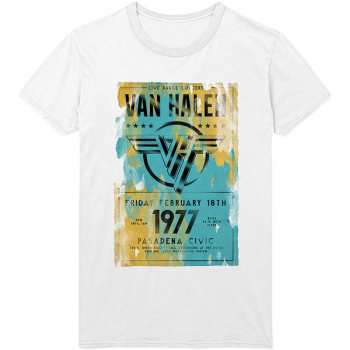 Merch Van Halen: Maglietta Pasadena '77 