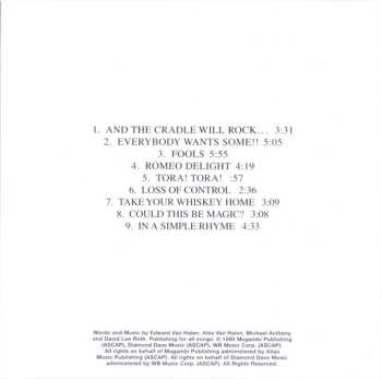 CD Van Halen: Women And Children First