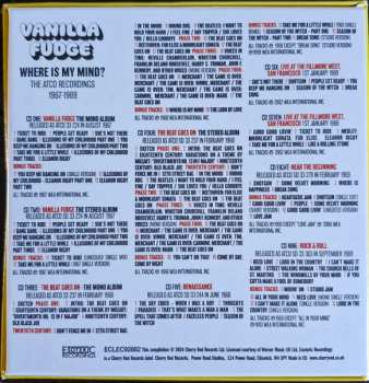 9CD/Set di cofanetti Vanilla Fudge: Where Is My Mind? (The Atco Recordings 1967-1969)