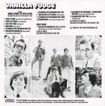 9CD/Set di cofanetti Vanilla Fudge: Where Is My Mind? (The Atco Recordings 1967-1969)