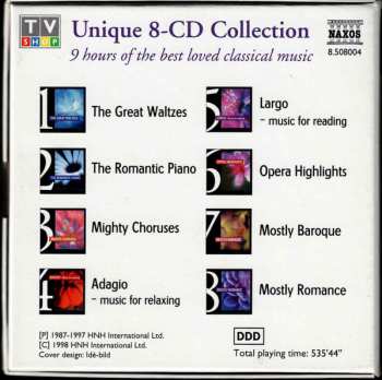 8CD/Set di cofanetti Various: 101 Classics The Best Loved Classical Melodies
