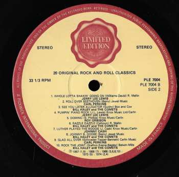 LP Various: 20 Original Rock & Roll Classics