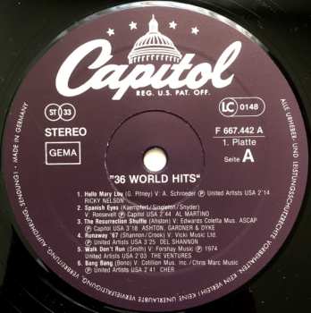 3LP/Set di cofanetti Various: 36 World Hits