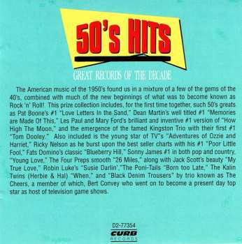 CD Various: 50's Hits (Great Records Of The Decade) Volume 1