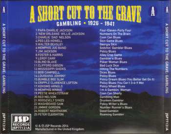 4CD/Set di cofanetti Various: A Short Cut To The Grave (Gin, Justice, Jail & Judgement 1924-1942)