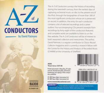 4CD/Set di cofanetti Various: A-Z Of Conductors By David Patmore