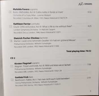 4CD/Set di cofanetti Various: A-Z of Singers by David Patmore