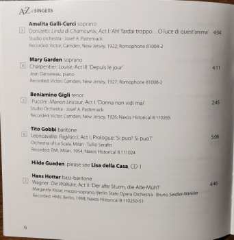 4CD/Set di cofanetti Various: A-Z of Singers by David Patmore