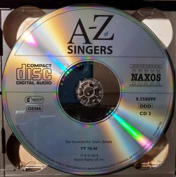 4CD/Set di cofanetti Various: A-Z of Singers by David Patmore