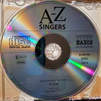 4CD/Set di cofanetti Various: A-Z of Singers by David Patmore