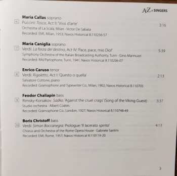 4CD/Set di cofanetti Various: A-Z of Singers by David Patmore