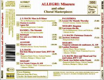 CD Various: Allegri: Miserere And Other Choral Masterpieces