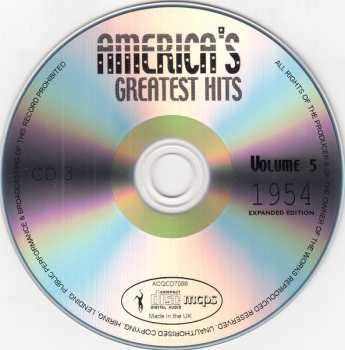 4CD Various: America's Greatest Hits Volume 5 1954