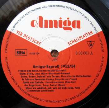 LP Various: Amiga-Express 1953/54 - Spitzenschlager Des Jahres