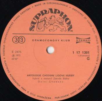 2LP/Set di cofanetti Various: Antologie Chodské Lidové Hudby