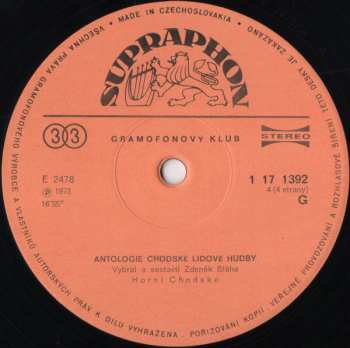 2LP/Set di cofanetti Various: Antologie Chodské Lidové Hudby
