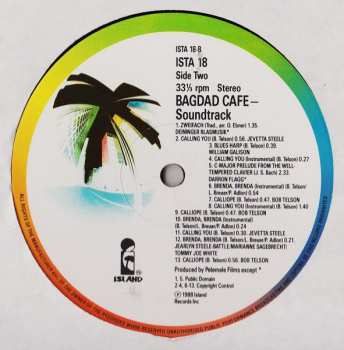 LP Various: Bagdad Cafe (Original Motion Picture Soundtrack)