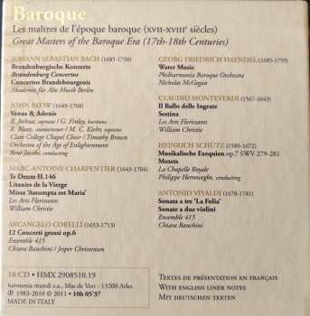 10CD/Set di cofanetti Various: Baroque - Les Maîtres De L'Époque Baroque (XVII-XVIII siècle)