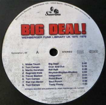 LP Various: Big Deal! Weinberger Funk Library UK 1975-1979