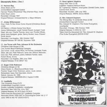 2CD Various: Blues, Blues Christmas 1925 - 1955 (In The Blues, Jazz, Boogie-Woogie And Gospel Spirit)
