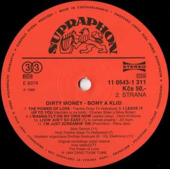LP Various: Bony A Klid / Dirty Money - Hudba Z Filmu / Original Soundtrack