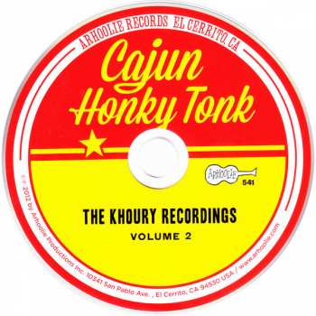 CD Various: Cajun Honky Tonk (The Khoury Recordings Volume 2)