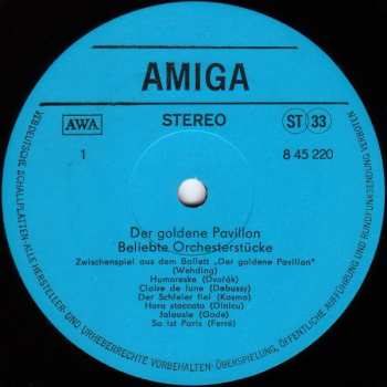 LP Various: Der Goldene Pavillon - Beliebte Orchesterstücke