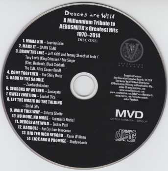 2CD Various: Deuces Are Wild (A Millennium Tribute To Aerosmith's Greatest Hits 1970-2014)