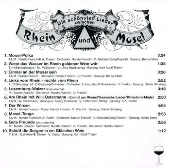CD Various: Die Schönsten Lieder Zwischen Rhein Und Mosel