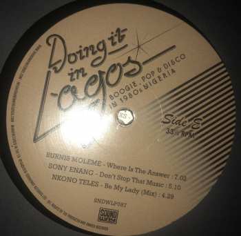 3LP/SP Various: Doing It In Lagos (Boogie, Pop & Disco In 1980s Nigeria)