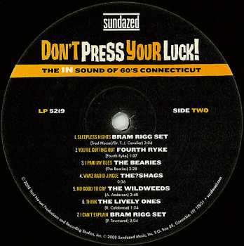 2LP Various: Don't Press Your Luck! The In Sound Of 60's Connecticut LTD