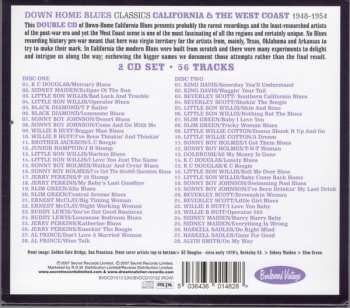 2CD Various: Down Home Blues Classics Volume 4 California & The West Coast 1948 - 1954