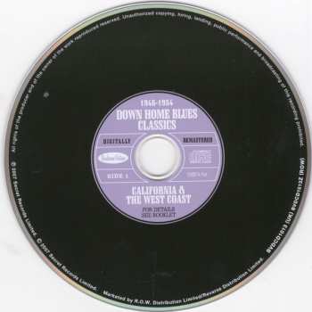 2CD Various: Down Home Blues Classics Volume 4 California & The West Coast 1948 - 1954