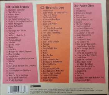 3CD Various: Dreamboats & Petticoats Presents... Connie Francis/ Brenda Lee/ Patsy Cline