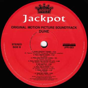 LP Various: Dune (Original Soundtrack Recording)