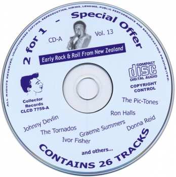 2CD Various: Early Rock & Roll From New Zealand - Vol. 13/14