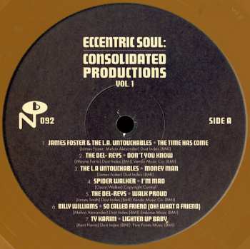 2LP Various: Eccentric Soul: Consolidated Productions Vol. 1 CLR