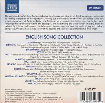 25CD/Set di cofanetti Various: English Song Collection