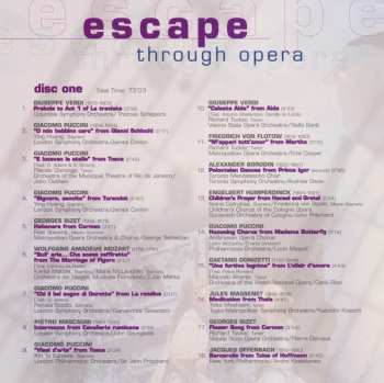 2CD Various: Escape Through Opera (The World's Best Collection Of Opera Favorites To Fit Your Lifestyle)