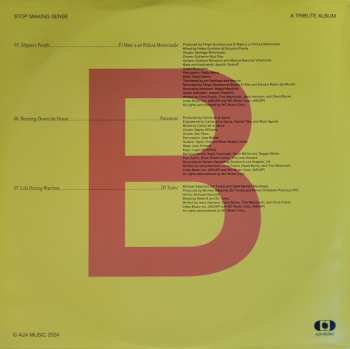 2LP Various: Stop Making Sense Everyone's Getting Involved A Tribute Album CLR