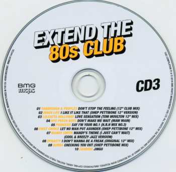 3CD/Set di cofanetti Various: Extend The 80s Club (Essential 12" And Extended Mixes Of 80s Club Classics)