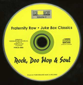 CD Various: Fraternity Row - Jukebox Classics - Rock, Doo Wop & Soul - Volume 2