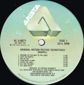 LP Various: Godspell (Original Motion Picture Soundtrack)