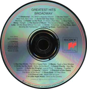 CD Various: Greatest Hits Broadway