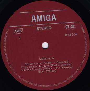 LP Various: Hallo Nr. 6