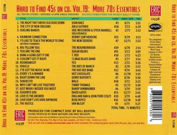 CD Various: Hard To Find 45s On CD, Volume 19: More 70s Essentials