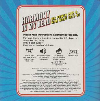 3CD/Set di cofanetti Various: Harmony In My Head (UK Power Pop & New Wave 1977-81)